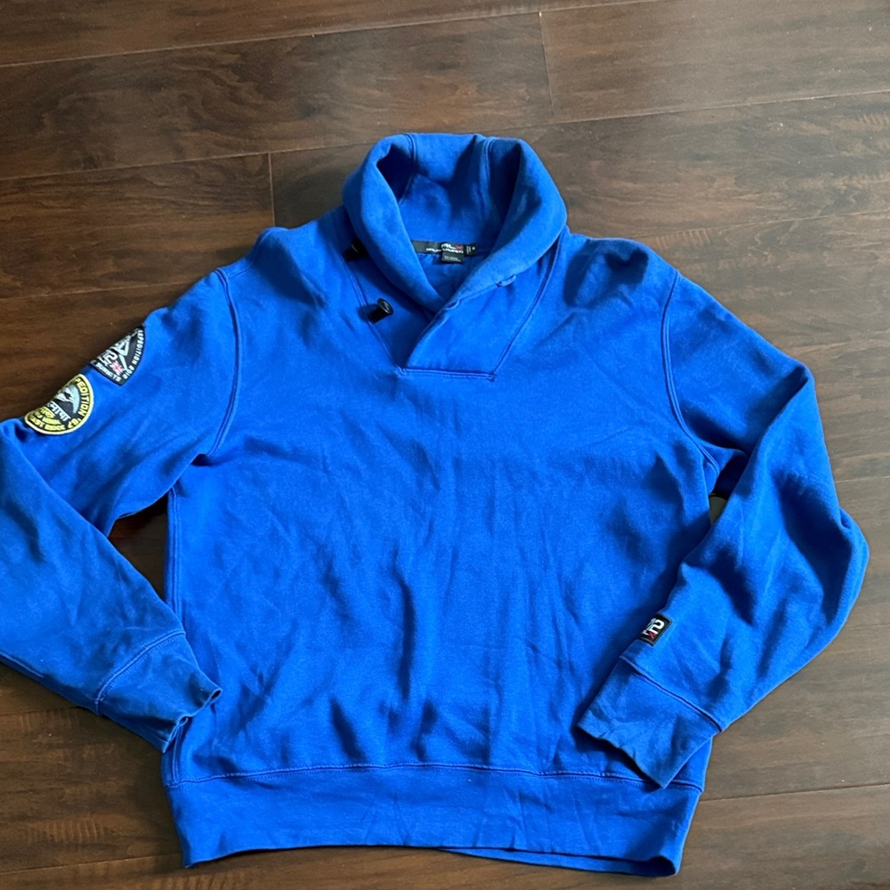 Polo by Ralph Lauren Royal Blue Shawl-Collar Sweatshirt